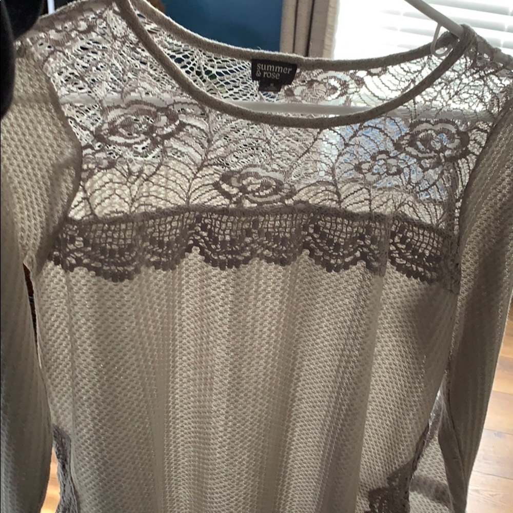 2/$30 Lace detailed tunic